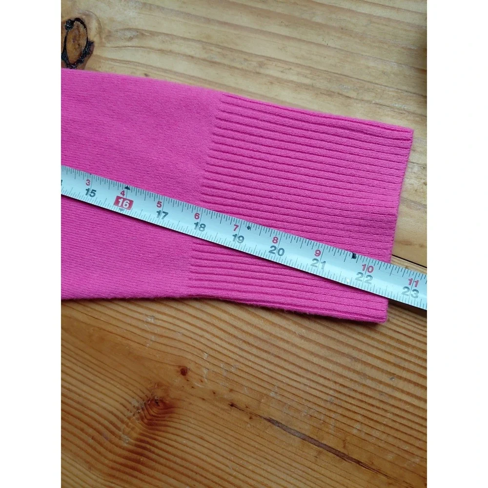 Bright Pink Cozy‎ Boxy Oversized Pullover Sweater Valentine's Women's Size XL - Picture 7 of 9
